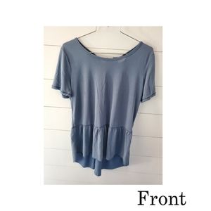 Blue High to Low Shirt